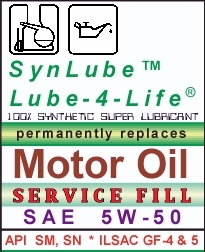 SynLube Lube‑4‑Life® SERVICE FILL Motor Oil