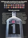 1985 Mobil 1 print ad